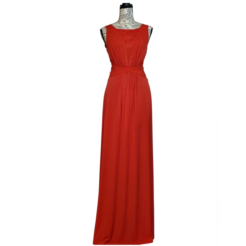 Gianni Bini Elegant Red Sleeveless Maxi Dress Size:XS